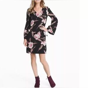 New White House Black Market Women's Bell Sleeve Floral Dress Size 2